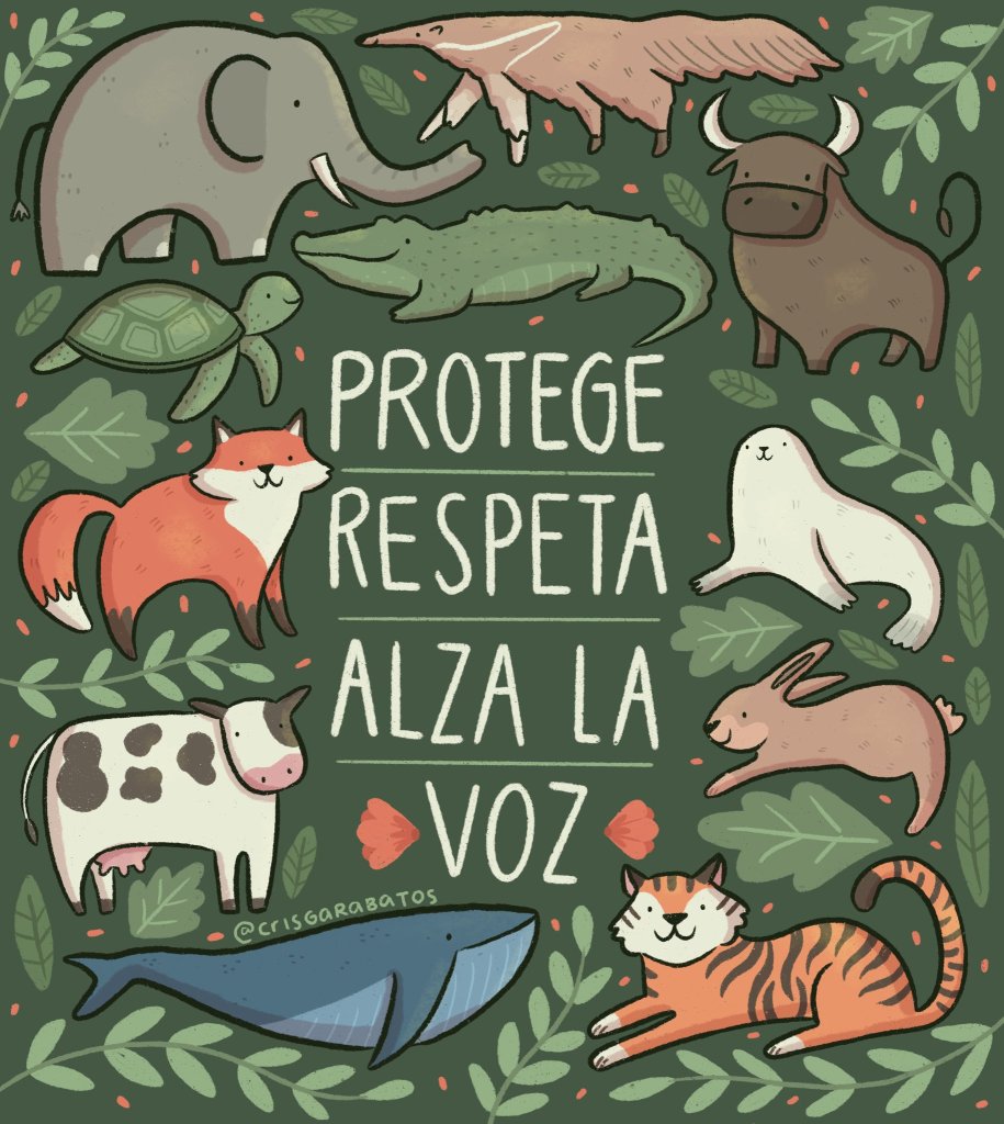 Protege, respeta y alza la voz por los animales en la Tierra
